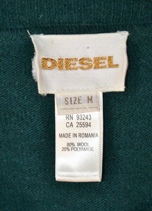 DIESEL Stripped Sweter Męski Wełniany M Wełna Oryginalny Super