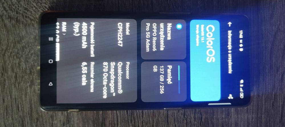 Oppo Reno 6 pro 5G
