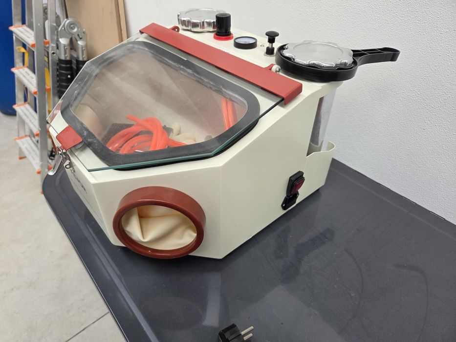Maquina limpeza micro areia
