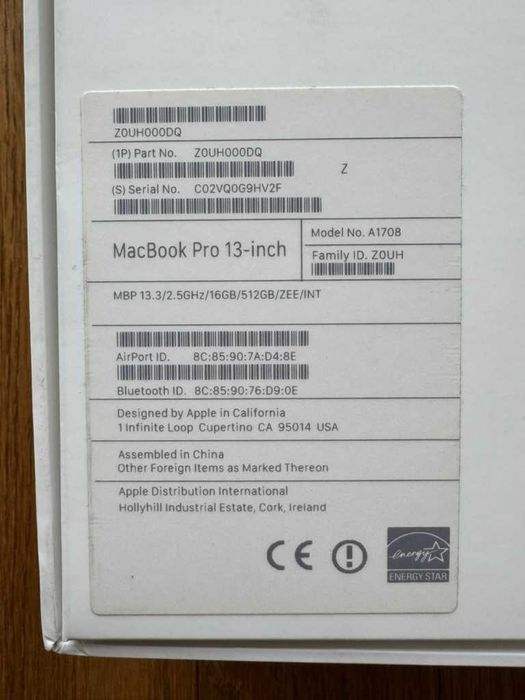 Apple MacBook Pro 13” | 16GB RAM | 512GB SSD | IDEALNY