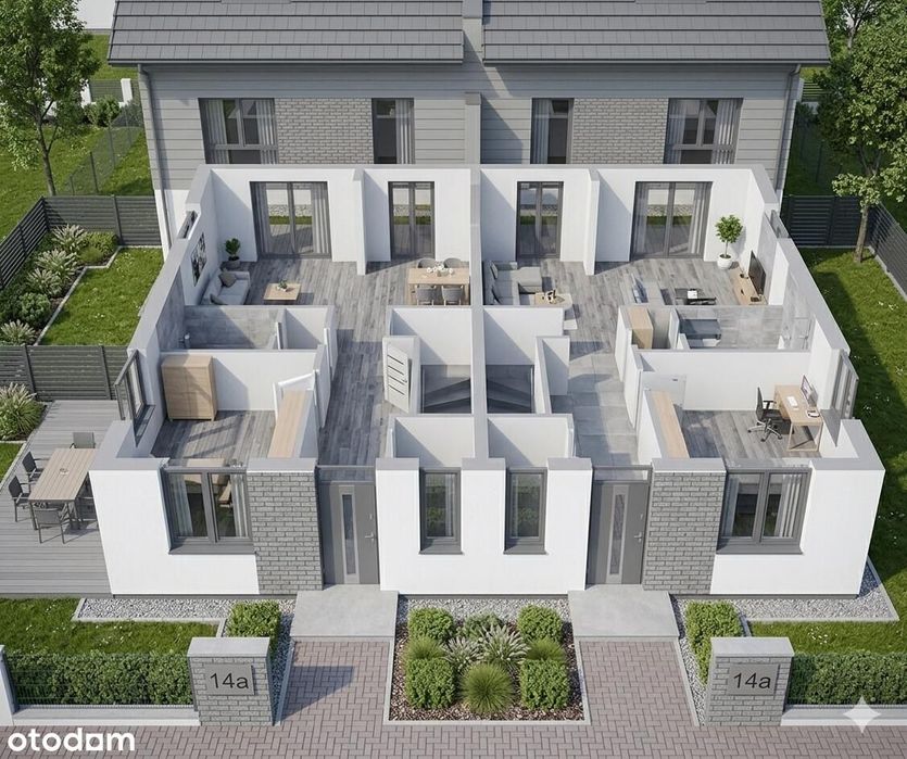3 pokoje z ogródkiem i garderobą | 64,32m2 | Kobyłka, Jazłowiecka
