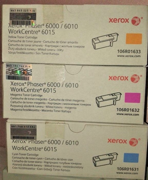 картриджi до XEROX PH6000/6010/ WC6015 оригінальні без тонера