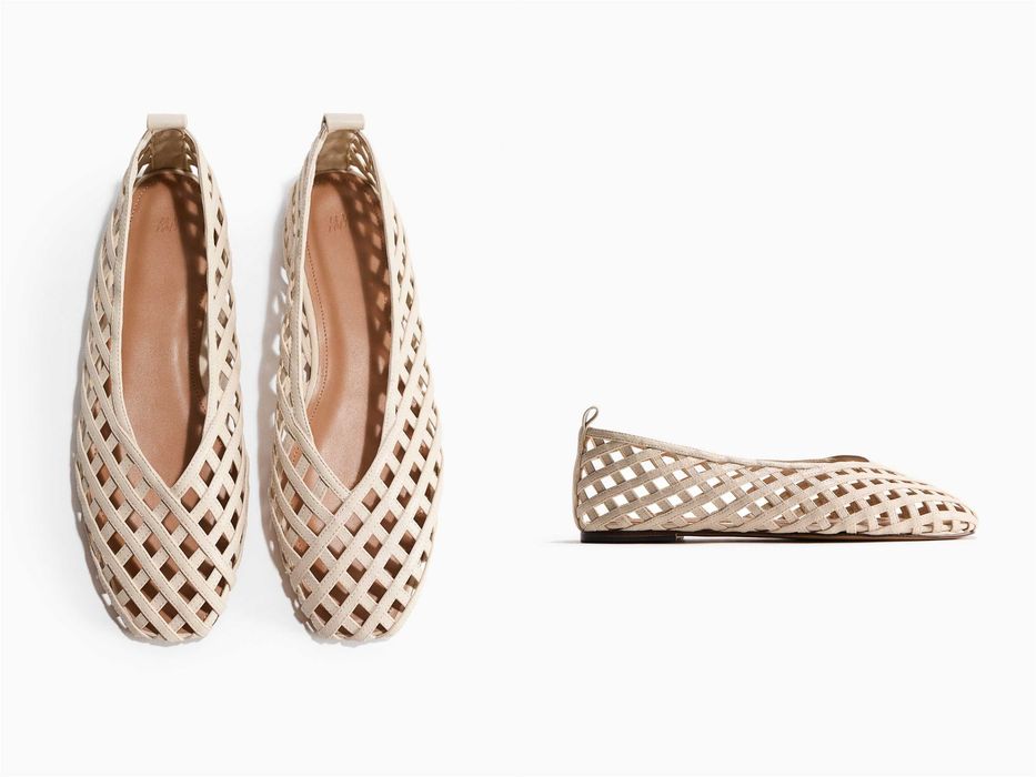 Buty 37 Plecione baleriny nowa kolekcja beżowe PROMOCJA