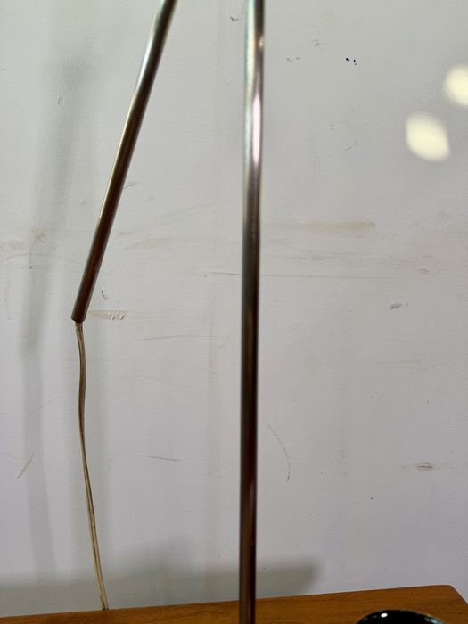 Lampa PRL stojąca podłogowa  „żuraw” proj. M. Gałecki lata 60. Vintage