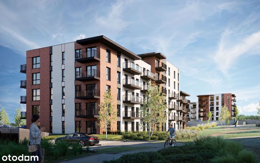 2-pokojowe mieszkanie 44m2 + ogródek Bezpośrednio