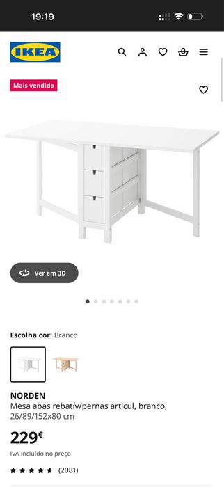 Mesa abas rebativel perna articular