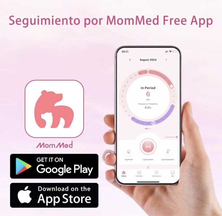 Teste de Ovulação/Fertilidade + copo | COM APP! | MomMed