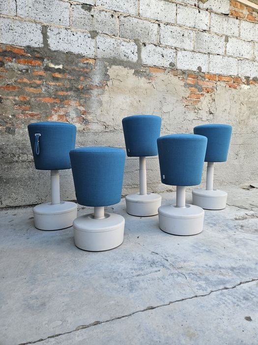 ZESTAW Puf profim Mickey hoker stołek pufa styl space age