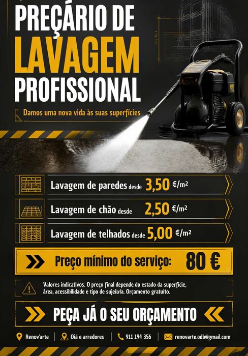 Serviços limpezas e obras
