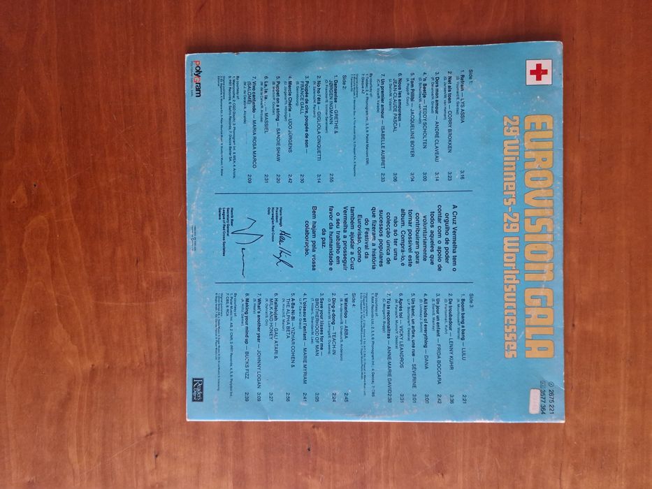 Vinil "Eurovision Gala - 29 Winners - 29 Worlsuccesses"