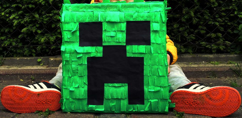 PINIATA XXL MAJNKRAFT minecraft creeper + gratisy!