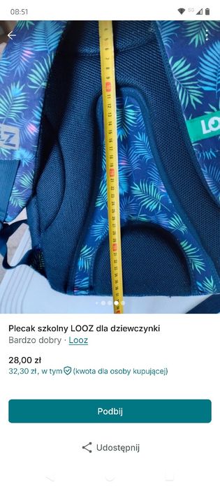 Plecak szkolny dla dziewczynki klasa 1-3 Looz