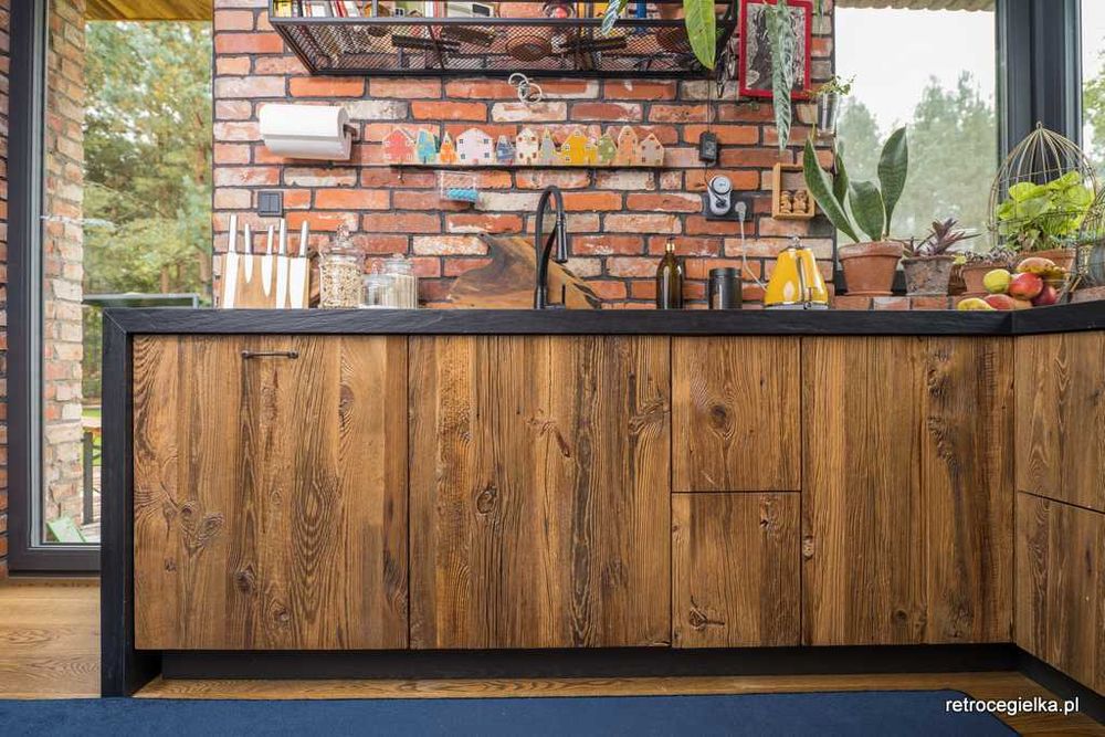 Fronty kuchenne ze starego drewna
