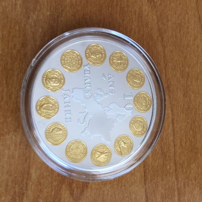 Numizmat - 10 lat waluty euro