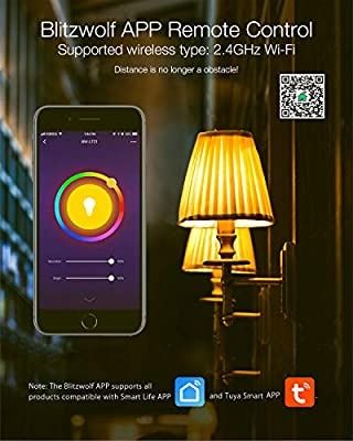 NOVA! Lâmpada Wi-Fi BlitzWolf BW-LT21 Smart LED 10W RGB