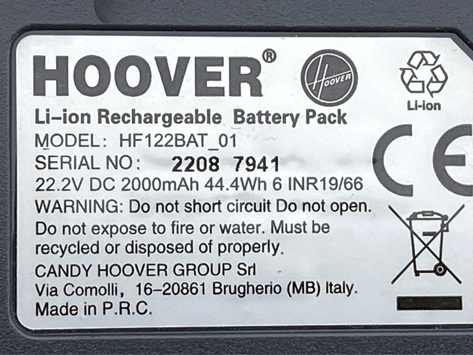 Oryginalna bateria do odkurzacza Hoover H-free 100 - 2000 mAh