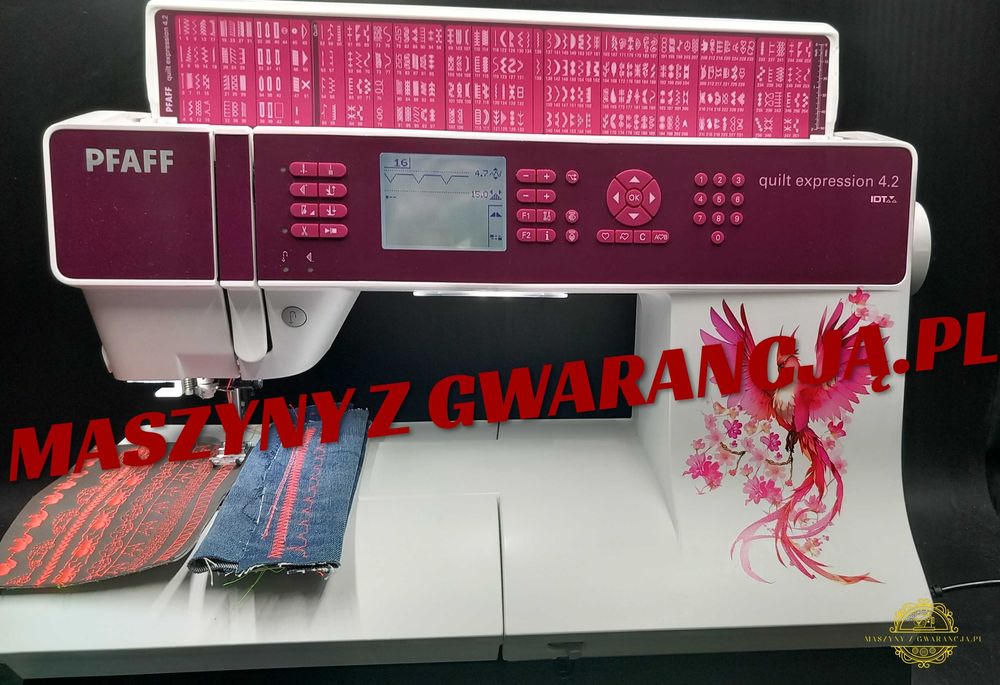 Maszyna do szycia PfaffExpression IDT Jeans Skóra filc GWARANCJA PARAGON