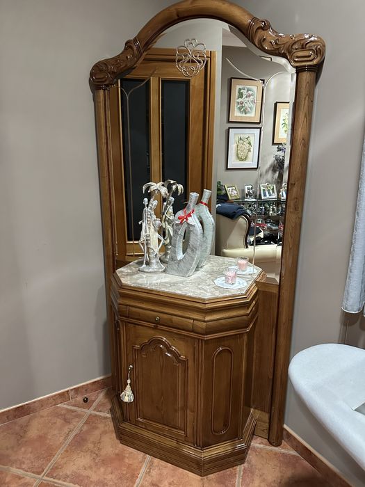 Movel de entrada com espelho