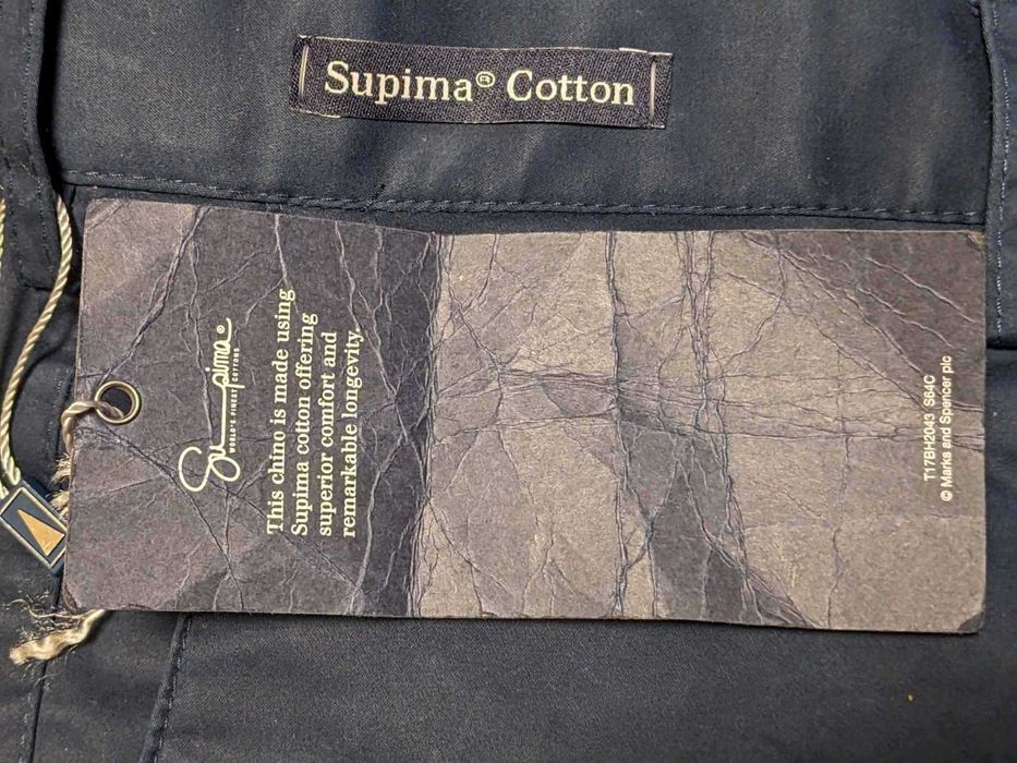 Брендовые муж. брюки чинос M&S /BLUE HARBOUR /р.34/L/оригинал,  U.K./