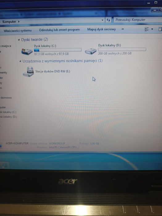 Laptop Acer extensa 5220