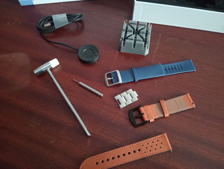 Caixa e acessórios relógio ScanWatch  Horizon Withings