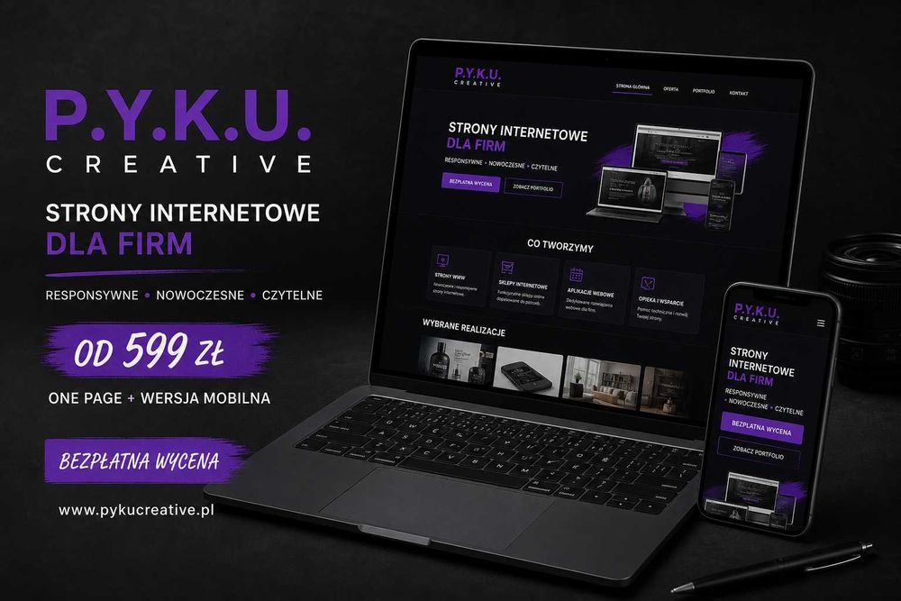 Profesjonalna strona internetowa dla firmy – projekt WWW od 599 zł