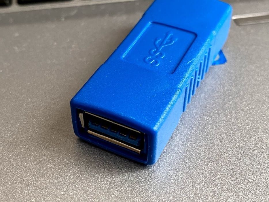 Переходник соеденитель удлинитель USB 3.0 мама мама новый