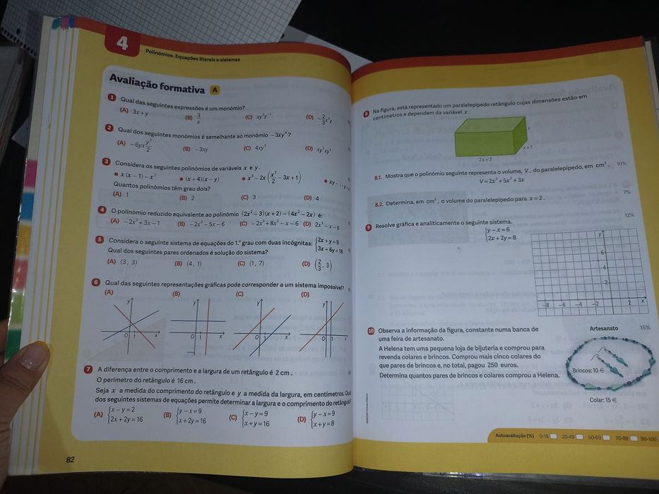 Caderno de Fichas MX - Matemática - 8.º Ano