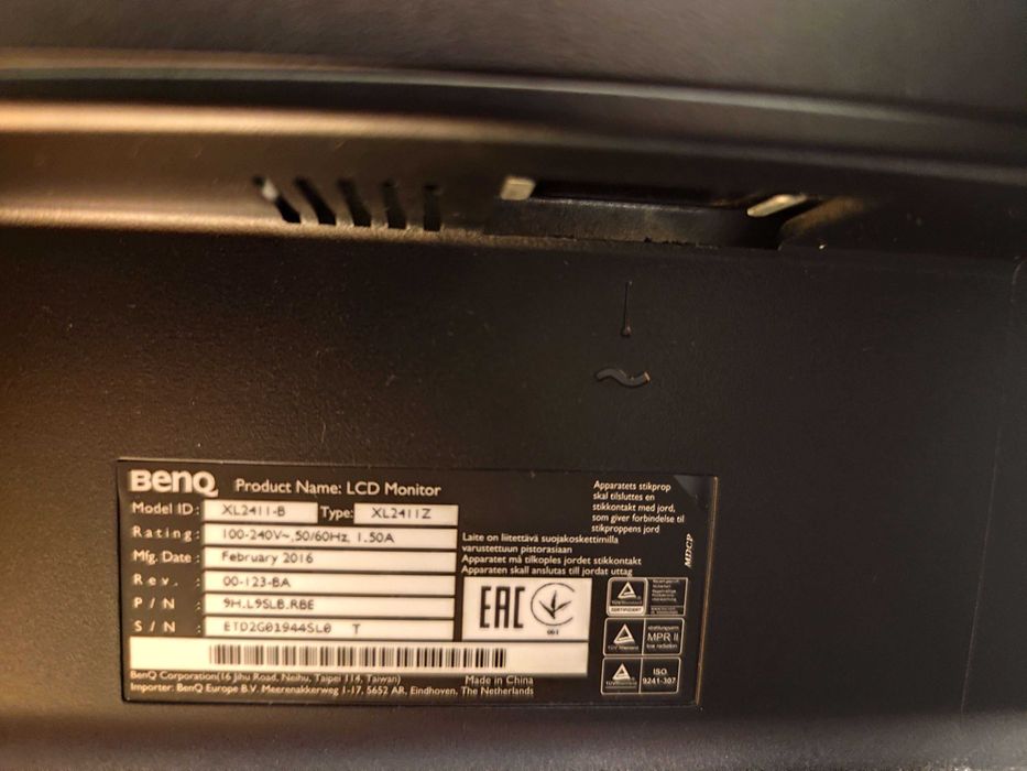 Monitor 24” BenQ ZOWIE XL2411, 144Hz, 1920x1080