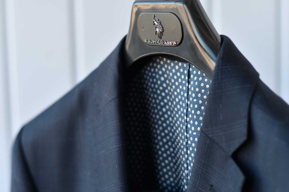 Чоловічий костюм Roy Robson Slim Fit, темно-синій в клітинку, р 52-54.