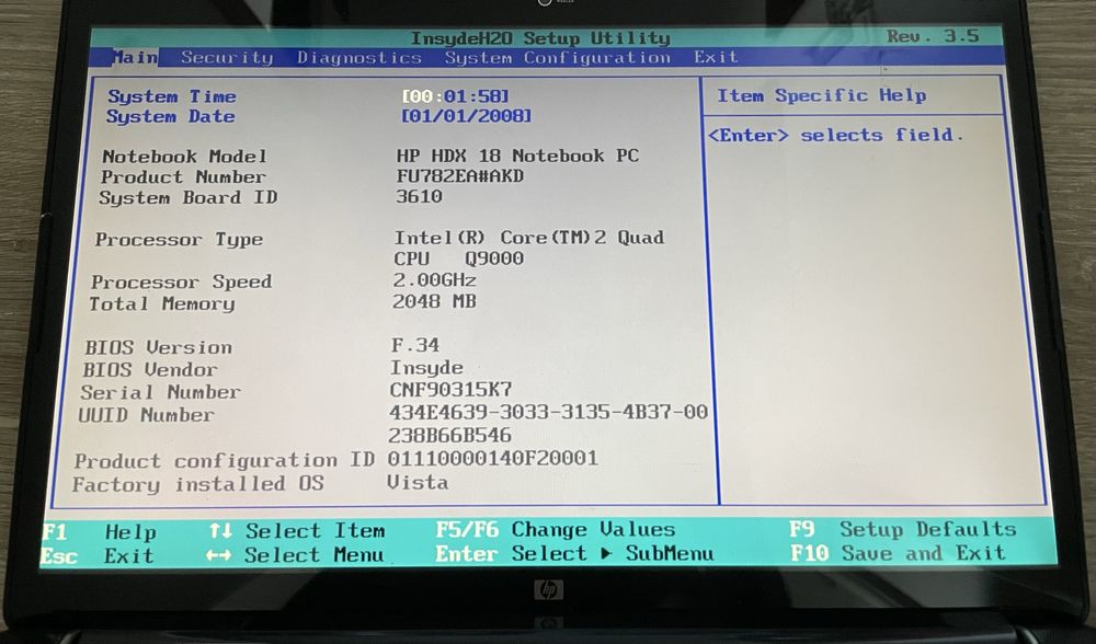 Sprzedam matryce laptopa HP HDX 18 Notebook PC