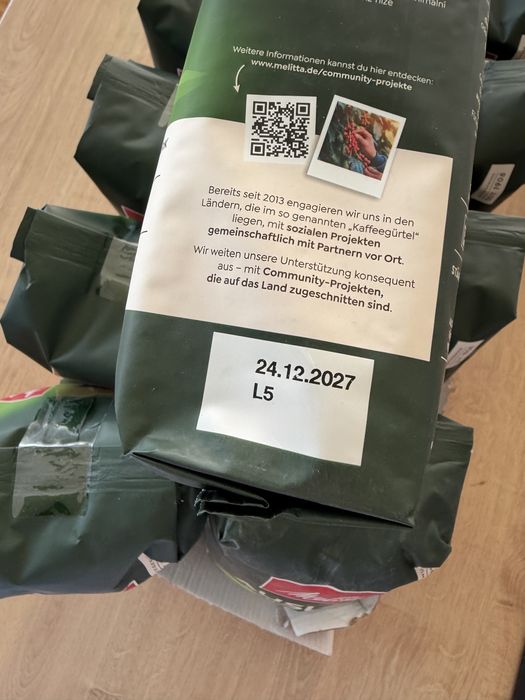 Melitta Auslese zielona kawa ziarno ziarnista do ekspresu czarna nie Jacobs