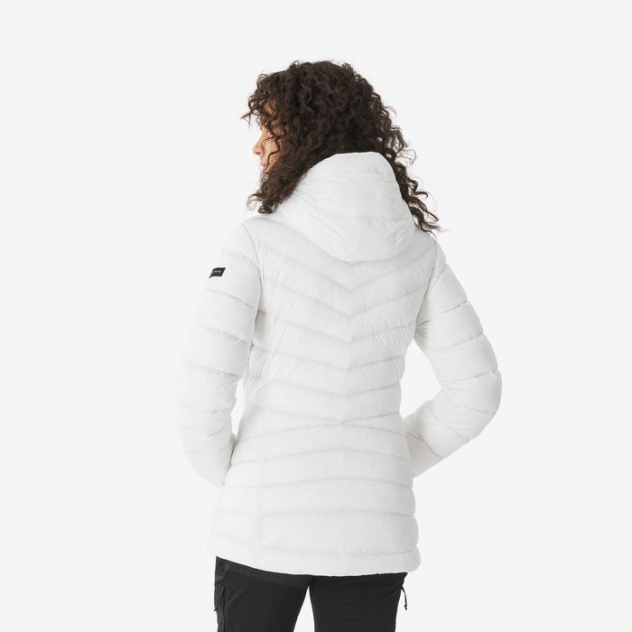 Casaco de penas de Trekking na montanha com capuz MT500 -10°C Mulher