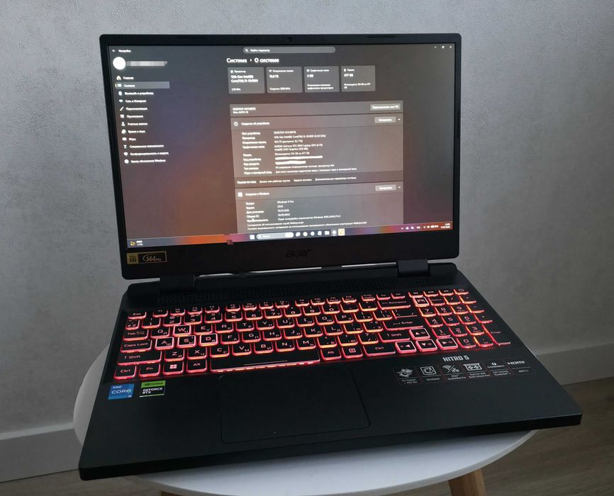 Ноутбук ігровий Acer Nitro 5 (AN515-58) i5-12450H / RTX 3050 / RAM 16GB / 512GB SSD/ 144Hz