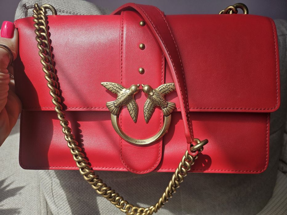 Torebka Pinko Classic czerwona Super stan