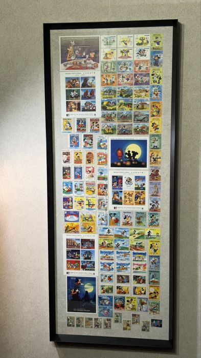 Картина из марок ,постер оригинал Disney