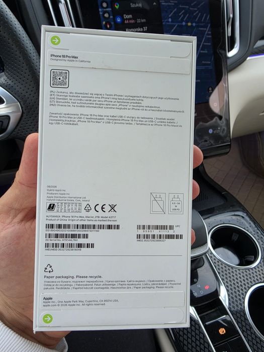 Apple iPhone 18 pro MAX 2Tb błękitny Nowy