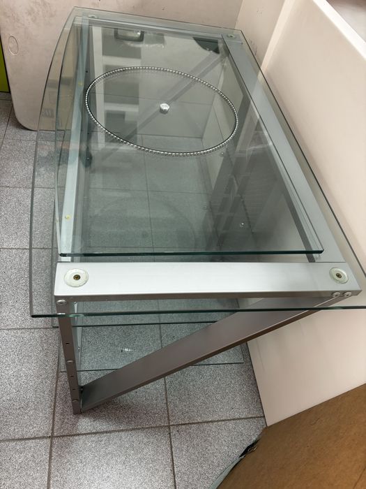 Mesa liga de aluminio e Vidro Laminado