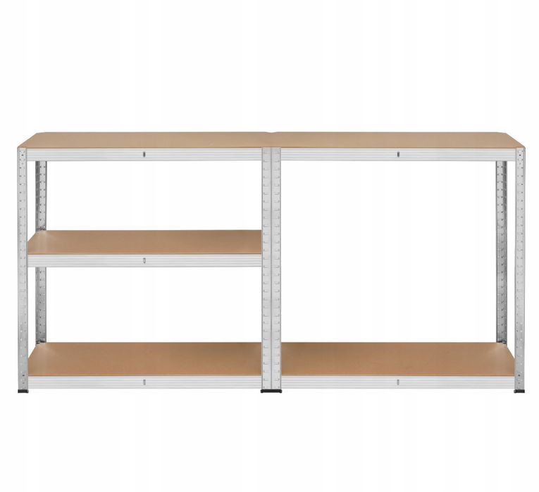 Стелаж металевий 2в1 5 полиць гаражний 180х90х40см 750кг Rebel Польща