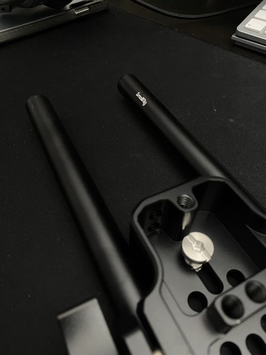 Placa Base Neewer + SMALLRIG 15 mm Rod 2 peças 30 cm