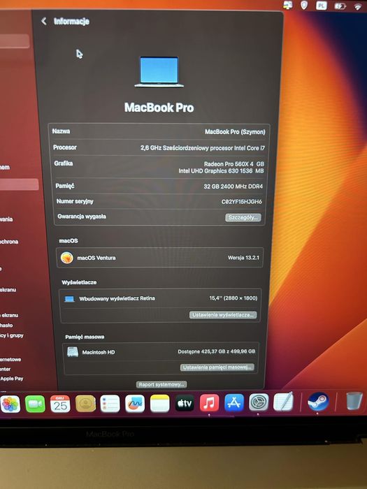 MacBook pro 2018