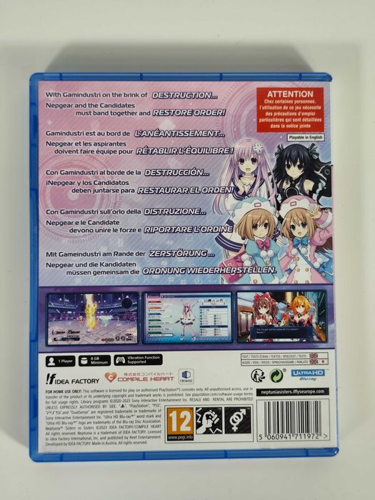 Neptunia: Sisters vs Sisters - Playstation 5 PS5