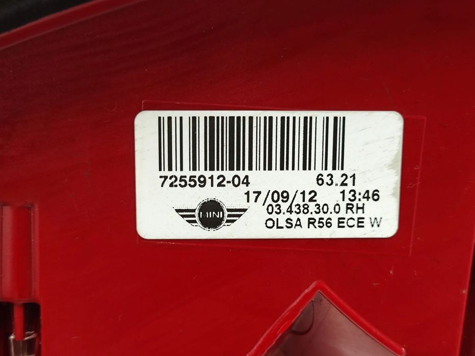 Farolins Tras Traseiros Esquerdo Direito Original LED BMW Mini R56