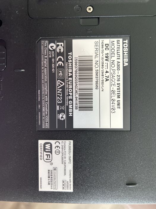 Toshiba Satellite A300