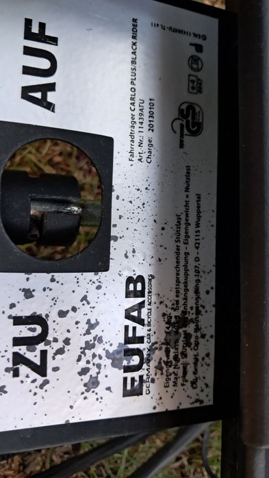 Bagażnik na hak Eufab 2 rowery