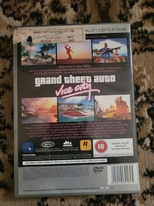 Jogo Gta Vice City ps2