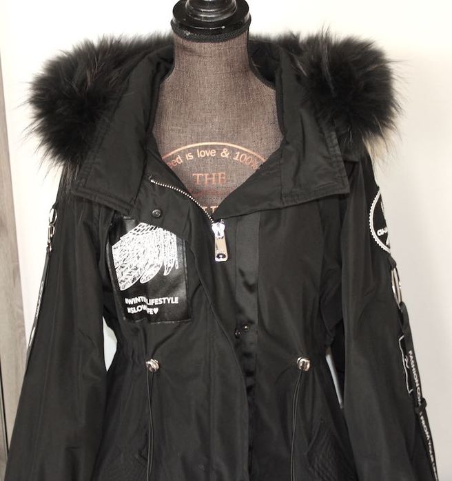 OCHNIK płaszcz kurtka parka 36 s xs m czarna whisper wellensteyn