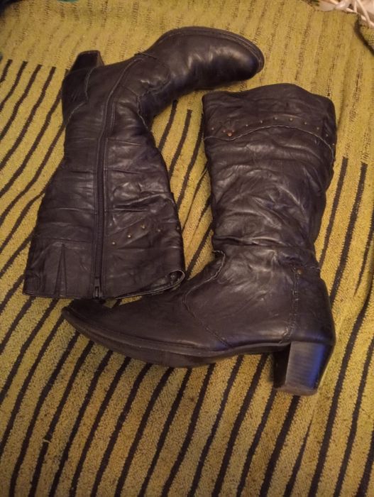 Buty damskie skórzane