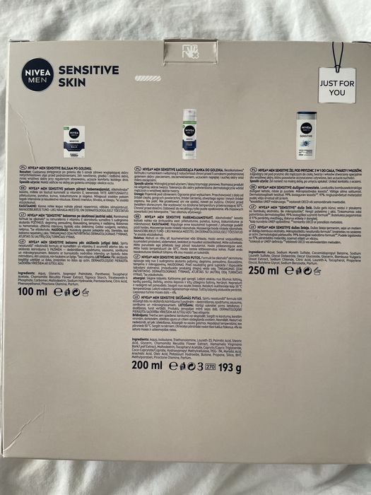 Zestaw Nivea Men sensitive skin
