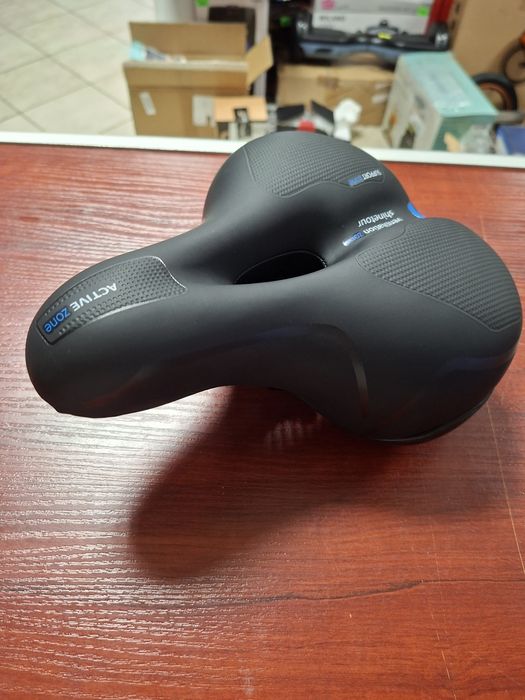 Siodełko rowerowe OSIGEI, żelowe siodełko rowerowe, szerokie, miękkie